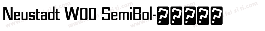 Neustadt W00 SemiBol字体转换
